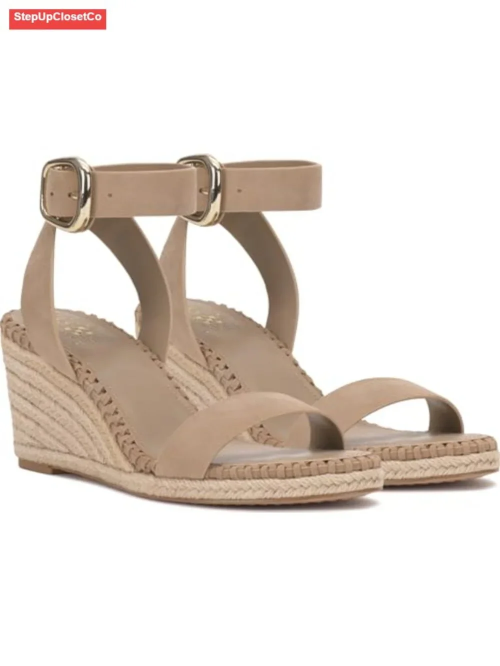 Espadrille Wedge Sandals with Ankle Strap